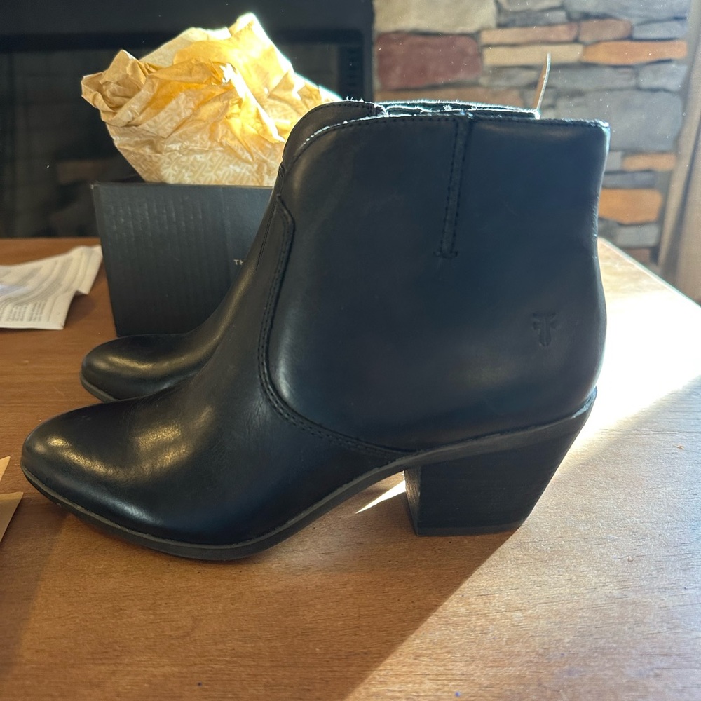 Frye Black Ankle Booties - Picture 8 of 9